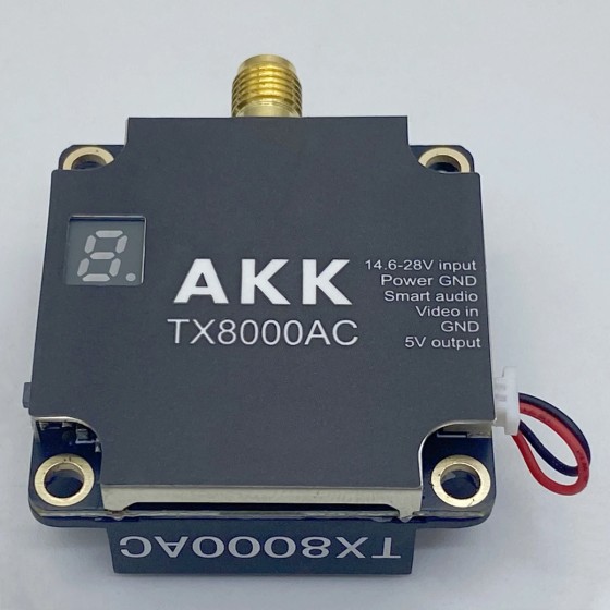 Original AKK 5.8GHz TX8000AC 8W All Channels Version 96CH Racing VTX UAV Accessories High Quality FPV Video Transmitter